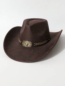 Chapéu de cowboy feminino com textura de pele de cobra selvagem e estampa animal, rebitado, adequado para eventos com tema de cowboy, festas vintage, cosplay, noites de fantasias, festivais, aniversários, apresentações de palco, uso diário - cartola - Ver 5