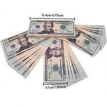 Party Game Event Props, 100 Pieces/Set, Realistic Replica Props Of $20, Suitable For Movie Video Shooting, Board Games, Magic Shows, Birthday Wedding Party Decoration Atmosphere, Party Carnival, Game Event Props, Back To School Gifts, Christmas, Halloween, Thanksgiving Gifts, Popular Gifts For Men - 100pcs/set - 查看 3