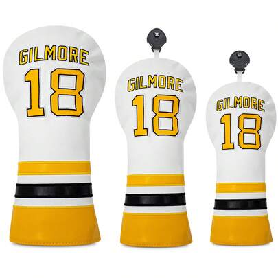 1 Piece Of Two-Color Spliced 18-White Wood Club Cover Design Golf Club Head Cover - Durable Waterproof Safety Protective Cover Golf Club - Ultimate Club Protection Accessory