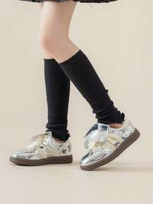 1/3/5 Pairs Girls Calf Leg Warmers, Sweet Ballet Style Ruffle Trim, Knitted Warm Leg Warmers, Solid Color Knee High Leg Warmers, Spring Autumn