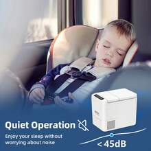 Advwin 28L Car Refrigerator, Dual Zone Portable Camping Fridge, 12V DC Car Fridge Freezer For Caravan, Travel, Camping & Outdoor Living