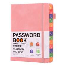 Notepad B6 Password Book With Alphabet Tags Password Storage Book Elderly Friendly Website Address Storage Log Book Password Information Record Book - one-size - View 14