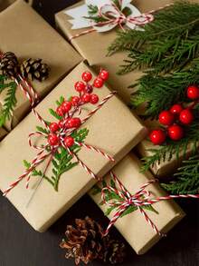 20 piezas - Adornos artificiales de bayas rojas, adornos navideños de bayas rojas falsas, decoración navideña de bayas de acebo, ramas artificiales de bayas rojas para decoración de árboles de Navidad, adornos navideños rojos, decoración del hogar para fiestas, decoración de bodas, manualidades DIY, adornos navideños, decoración para empaques de regalo, Acción de Gracias, Navidad