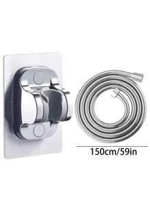 3 szt./zestaw 5-ustawień ręczny zestaw prysznicowy wysokociśnieniowy - wielofunkcyjny zestaw prysznicowy do łazienki z wężem 59-calowym i łatwym w montażu uchwytem ściennym, idealny do prysznica ściennego, nowoczesnej łazienki, prysznica zewnętrznego i kampera, prezent świąteczny i remont łazienki