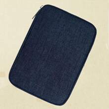 1pc Nylon Watch Band Storage Box, Can Store Watch Bands, Cables, Travel Organizer Pouch, Smartwatch Straps, Multi-Functional Watch Organizer Box, Compatible With Apple Watch Bands, Earphones, Cables, Chargers, Jewelry, Cosmetics And Other Accessories - Navy Blue - View 5