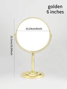 1pc Makeup Mirror, Desktop Minimalist Large Princess Mirror, Dual-Sided Magnifying Mirror, Suitable For Dorms & Vanities,Makeup,Cheap,Room Decor,Vanity,Travel,Bedroom,Makeup Accessories,Mirror,Vanity Mirror,Cheap,Stocking Stuffers,Makeup,Makeup Tools,Cheap Stuff,Gifts,Gifts For Women,Christmas Gifts - Multicolor - View 17