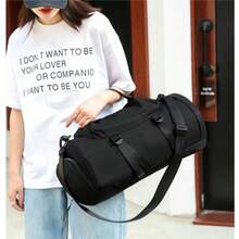 New Large Capacity Travel Bag Fashionable Simple Leisure Sports Fitness Bag Yoga Bag Multifunctional Shoulder Bag For Men And Women - 藍色 - 查看 6