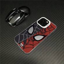 1 pezzo Custodia per telefono a tema Marvel Spider-Man, alla moda e di design, compatibile con Apple, cover protettiva antishock stampata ad alta definizione, con classico motivo ragnatela, che esalta lo stile da supereroe, perfetta vestibilità per il telefono, che migliora tecnologia e moda