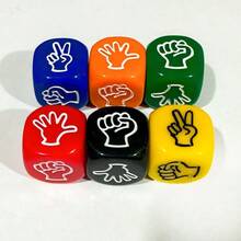 20Mm Solid Color Guessing Scissors Rock Cloth Dice Throwing Dice Party Game