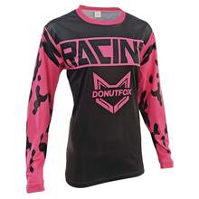 2025 NEW DONUTFOX Girlfriend Style Women Cycling Jersey Motocross Mountain Enduro Bike Cycling Jersey Mountain Bike SportWear Racing Bike Motorcycle Shirts Downhill BMX DH Motocross T-Shirt - Hot Pink - View 2