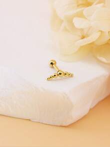1pc Fashionable Ball Decor Stud Earring For Women For Daily Decoration - Yellow Gold - View 13