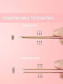 5-Piece Professional Eyelash Extension Tweezers Set - Stainless Steel Eyelash Tweezers For Thick, Mixed And Classic Eyelash Extensions - High Precision Grafting Tweezers (Gradient Icy Design) - Perfect For DIY Eyelash Artists