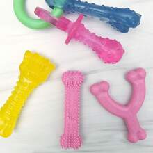 Nylabone New Puppy Chew Toy Bundle, Toys For Teething Puppies, Chicken & Bacon Flavors, Pink, X-Small - Up To 15 Lbs, 4 Pack,11852167 - Màu Hồng  Dưa hấu - Xem 6
