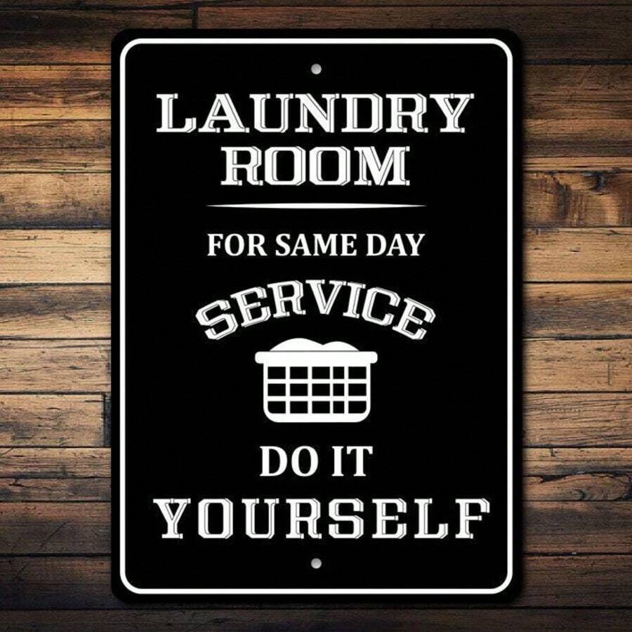 Service Laundry Sign Laundry Sign Laundry List Funny Laundry Sign ...