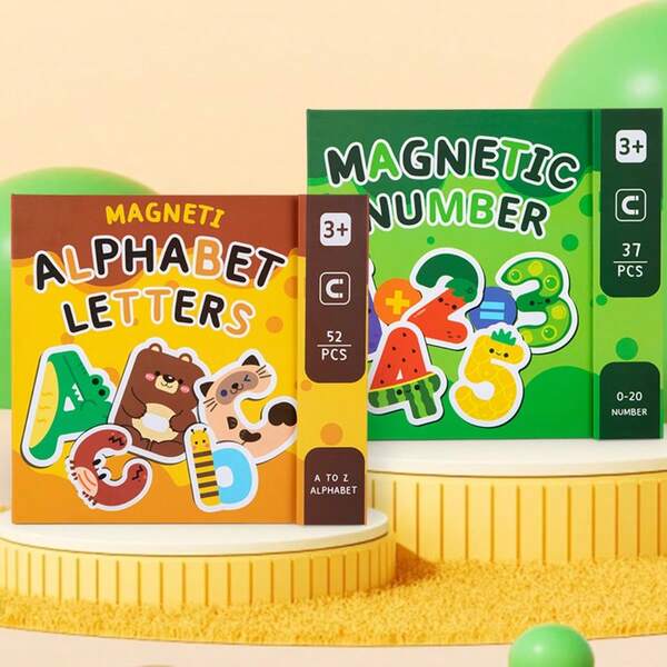 Number Letter Magnetic Puzzle, Number Letter Cognitive Piece, Magnetic Sticker, Children's Puzzle Toy, Early Education Learning Toy, Children's Early Education Magnetic Case Letter Matching Puzzle Board, Puzzle Toy, Number Learning Card, Puzzle Enlightenment Teaching Tool, Magnetic 26 Shape Letter Teaching Tool, Cognitive Magnetic Sticker, Refrigerator Sticker, Children's English Learning Early Education Puzzle Toy
