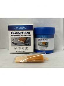 JAYSUING 150克户外透明防水涂料，耐候性强，防裂，弹性密封剂基，易于施工。这款透明防水粘合剂/涂料非常适合用于拆除瓦片后对屋顶、浴室和阳台进行防水处理。 - 彩色 - 查看 10