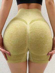 Seamless Yoga Pants For Women Fitness Sport Leggings Sexy Gym Tights Push Up Trousers High Waist Workout Sportswear  High Waist - Navy - 查看 8