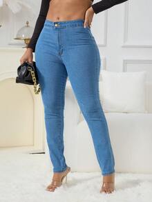 Quần jegging nữ dáng ôm, thoải mái, đa năng, thích hợp cho mùa xuân. - Rửa nhẹ - Xem 3