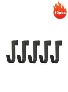 碳钢壁挂式衣架柜门挂钩，壁挂式衣柜衣架柜门挂钩，自动镂空衣架收纳架，衣架（仅适用于2厘米/0.7英寸厚的柜门），不适用于金属丝或其他细长物品 - 彩色 - 查看 31