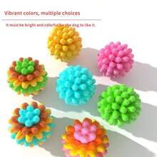 Colorful Dog Toy Ball, Self-Entertaining, Teeth Grinding, Pet Toy For Medium & Small Dogs, Interactive Dog Ball