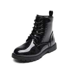 Kids Combat Boots | Ankle-Length Style With Side Zipper For Toddler & Little Kid - TẤT CẢ màu đen - Xem 4