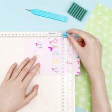 12x12 英寸多用途装饰和记分板；裁纸器，用于 DIY 卡片制作和工艺品制作，多用途装饰和记分板，裁纸器，替换刀片，裁纸器切割/记分刀片 - 彩色 - 查看 5