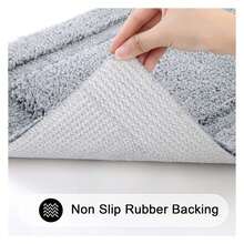 Bathroom Rugs Sets 3-Piece, Bath Mats Non Slip Washable Soft Absorbent Shower Rugs For Tub Floor, Yellow Microfiber Bath Rugs - As Picture 419 - View 6
