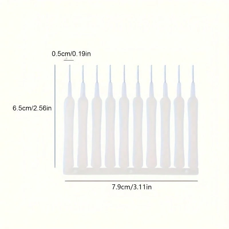 10-Pack Shower Head Cleaning Brush, Bathroom Scrubbing Pad Stick, Precision Nozzle Closure Tool, Mini Multifunctional Shower Cleaning Brush, Small Shower Hole Dredging Needle Drainage Free Shipping