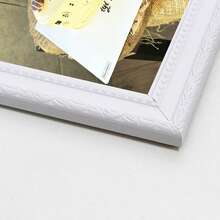 1 pieza/4 piezas Marco de fotos decorativo retro blanco europeo, decoración de pared, muestra fotos de 3.5x5", 4x6", 5x7", 6x8", 8x10", horizontal o vertical para mesa o pared, adecuado para dormitorio, sala de estar, regalo ideal para Halloween, Navidad, Año Nuevo (se incluye papel fotográfico al azar)
