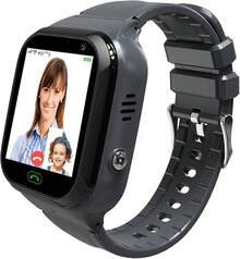 4G Kids Smart Watch - Boys Girls GPS Tracker Kids Smartwatches Phone Watch Video Call SOS Alarm Voice Chat And Touch Screen Game Real Time Tracking Smartwatch For Age 3-12 (Pink) - Đen - Xem 12