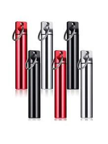 带钥匙扣的紧凑型铝合金药丸管 - 安全旋盖，便携易用，适用于日常药物管理，钱包药盒，药丸收纳盒 - 彩色 - 查看 6