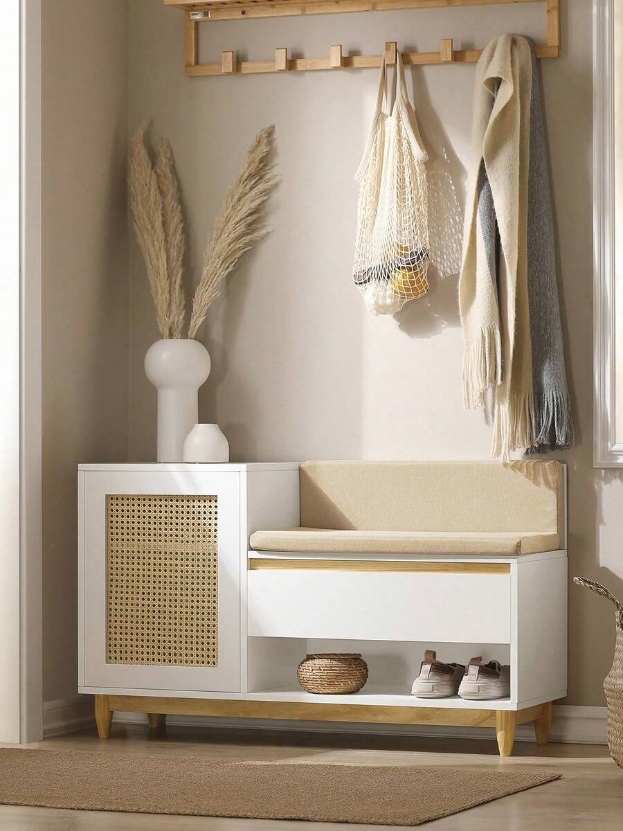 SoBuy Shoe Storage Cabinet, Shoe Storage Bench, Shoe Bench FSR128-SCH