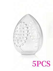 1/2PCS Beauty Sponge Makeup Storage Egg Powder Puff Cosmetic Egg-Shaped Transparent Frame Puff Dry Box Makeup Accessories,For Holiday Beach, Bathroom Collection, Bedroom Collection, Large Capacity - Multicolor - View 14