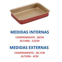 Forma Assadeira Antiaderente Extra N1 Cereja Com Creme