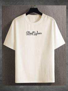 Bean T-Shirt Luxury Streetwear T-Shirt Unisex Fashion - 奶油色 - 查看 2