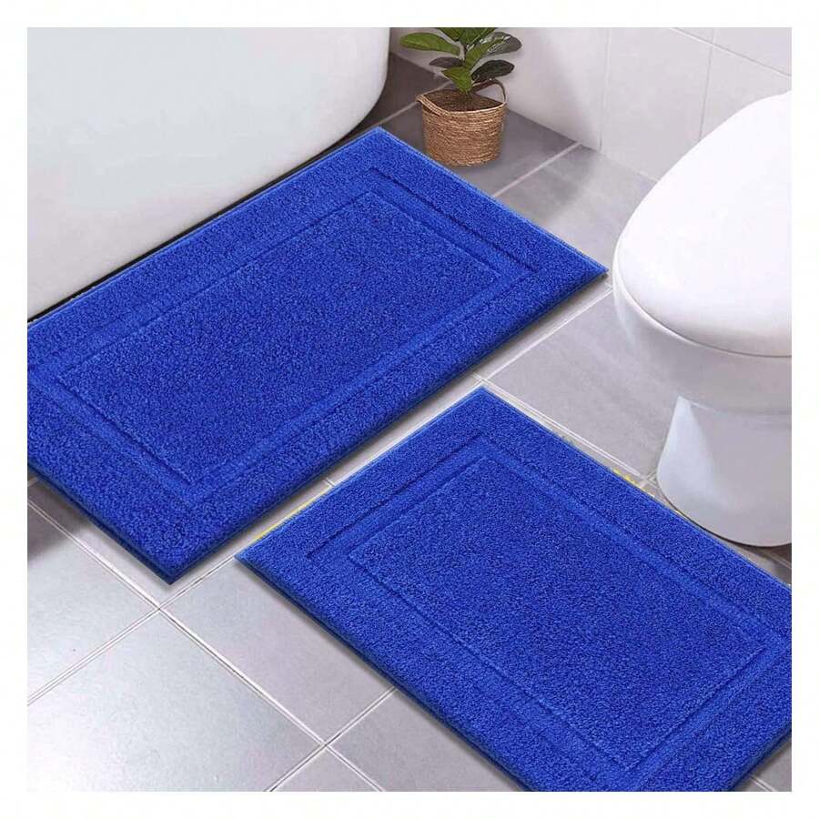 Bathroom Rugsof 3, Bath Mats Non Slip Washable, Soft Absorbent Shower Rugs For Tub Floor, Microfiber Bath Rugs Yellow - As Picture 424 - View 1