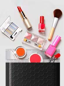 10/20/30/40/50pcs Metallic Bubble Mailers, Holographic Bubble Mailers, Poly Padded Envelopes,Waterproof Self Seal Adhesive Shipping Bags,Foil Glitter Glamour Shipping Mailer,Holographic Cushion Envelopes - Black - View 5