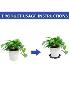 3pcs Round Plastic Planter Mat,Thickened Round Plant Saucer Tray,Plant Saucer,Plant Saucer For Preventing Root Rot Plant Saucers For Indoors Plant Trays For Pots Leak-Proof Plant Pot Saucers Set,Durable Drainage For Potted Plants For Use Prevents Water Leakage And Floor Damage,Soil Trap For Planters,1pc