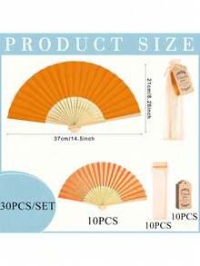 Bộ 3/15/30 chiếc quạt xếp bằng gỗ màu hồng, kèm túi quà và thiệp cảm ơn, quạt cầm tay bằng tre cho cô dâu, quà tặng cô dâu cho tiệc độc thân, quạt cầm tay bằng tre cho phù dâu, phụ kiện chụp ảnh tiệc độc thân, quà tặng phù dâu và trang trí đám cưới, hoàn hảo cho các bữa tiệc và sự kiện, phụ kiện mùa hè, quạt xếp dành cho nữ. - Nhiều màu - Xem 11