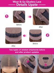 ISEE HAIR 巧克力棕色波浪蕾丝前发假发 6x4 蕾丝闭合假发 180% 密度真人发质 无胶假发 适合初学者 预拔预剪 16-28 英寸闭合假发 适合女性 - S4 - 查看 7