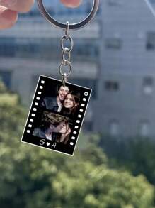 Customized Photo Acrylic Keychain, Valentine's Day Gift (Suitable For Both Men And Women), Couples Keychain, Personalized Photo Keychain, Couples Gift, Anniversary Gift, Personalized Photo Keychain, Personalized Photo Strap Pendant, Holiday Calendar - Photo Keychain - View 4