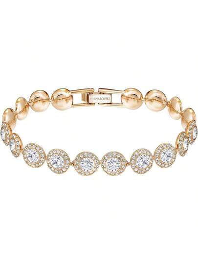  SWAROVSKI UNA Rosegouden Pave Armband, Moederdag, Kerstmis, Vriendin, Verjaardagscadeau, Modearmband voor Vrouwen