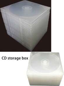 5/10pcs CD Case Slim Single,CD DVD R CDR Case Disc Storage Wallets,Super Clear PP Poly Plastic Durable CD Case,With Outer Sleeve,Ideal For Fans