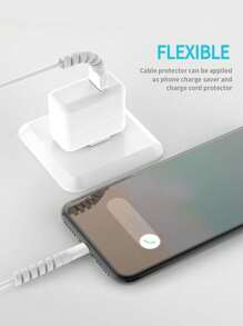 10pcs Cable Saver Protector - Snug Fit For All Cell Phones, Computers, And Chargers Compatible With All & Wires Cable Organizer - Multicolor - View 4