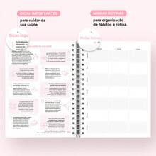 iscool Daily Planner Plus 2025 Floral Monogram Initial Letter J - 白色和粉紅色 - 查看 9