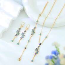 1 Set Dubai Vintage Wedding Jewelry Set 21k Gold Plated Arabic Muslim Punk Hip Hop Necklace Middle Eastern Women Jewelrys - Jewelry Set - View 14