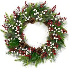 1/2/5/10 piezas Decoraciones de árbol de Navidad, tallos artificiales de bayas rojas de 6.5 pulgadas Guirnalda de bayas de Navidad con bayas de acebo, adecuada para Navidad, decoración casera de vacaciones de invierno DIY - Multicolor - Ver 3