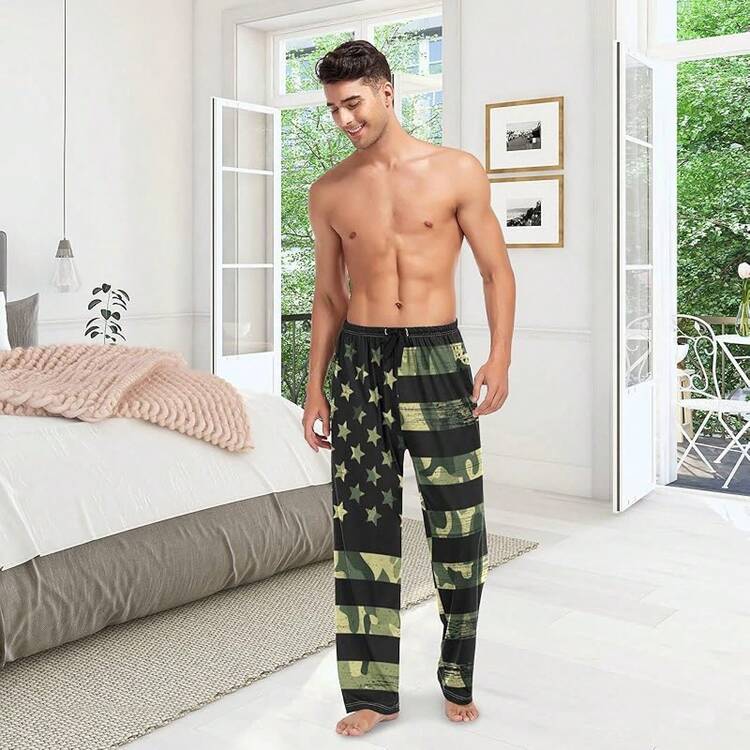 Funny Pajama Pants Mens Lounge Pants Super Soft Men Pajama Bottoms With Pockets Drawstringhalloween - Màu05 - Xem 6
