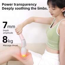 RAF 1 件便携式电动按摩枪，适用于全身、背部、颈部、腿部、腰部 - 高速电机、USB 充电、肌肉放松、塑料、无香型、1800mAh 锂电池、手持式按摩器、放松按摩枪、振动按摩、脚底振动放松 - 彩色 - 查看 8