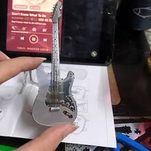 3D Metal Assembly Model, DIY Stainless Steel Buckle Puzzle, Musical Instrument Models - Drum Set, Electric Guitar, Bass, Cello, Piano, No Glue Required, Birthday Gift